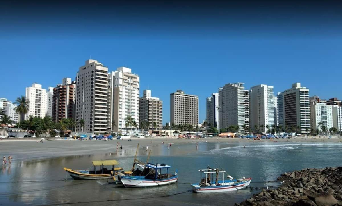 Apto Com Garagem E Lavanderia Em Frente A Praia Guarujá Exterior foto
